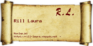Rill Laura névjegykártya